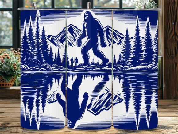 Bigfoot Lake Reflection: Graphics for Crafts