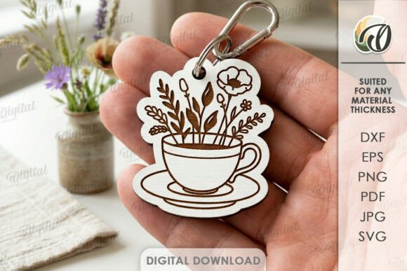 Boho Floral Keychain Laser Cutting SVG Review