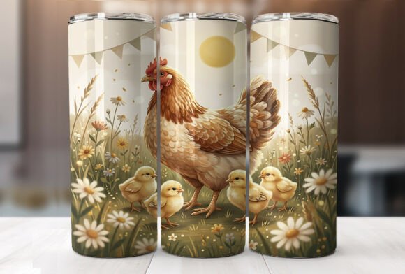 Country Chicken and Chicks 20oz Tumbler Graphics Review