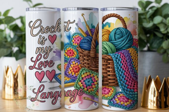 Crochet Love Language 20oz Tumbler Graphics & Wraps