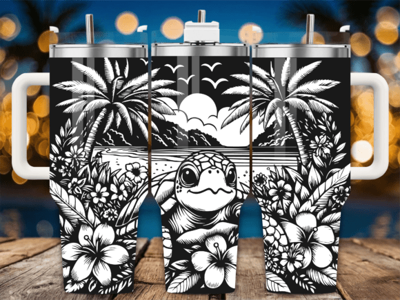 Floral Turtle Beanie: A Graphic Design Asset for Crafts Projects