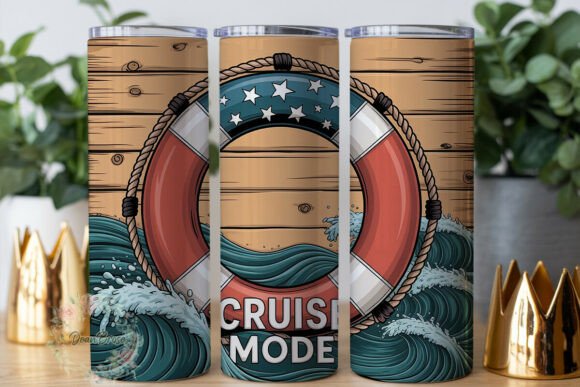 Nautical Cruise Mode Tumbler Wraps Graphics Review