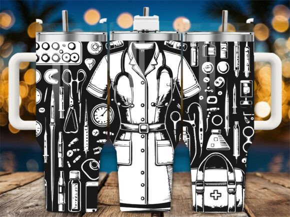 Nurse Scrub Medical Graphics for Crafts