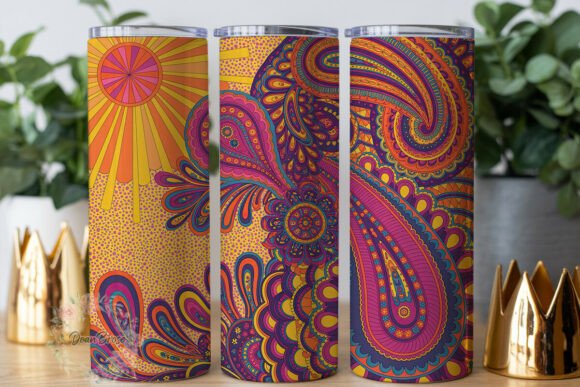 Ornate Paisley Mandala 20oz Tumbler Wrap Graphics Review