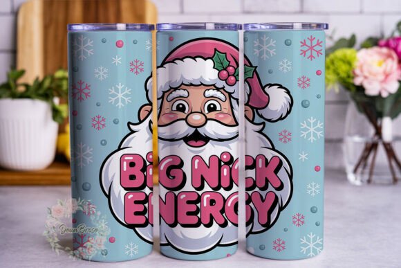 Retro Jolly Figure Snowflake 20oz Tumble