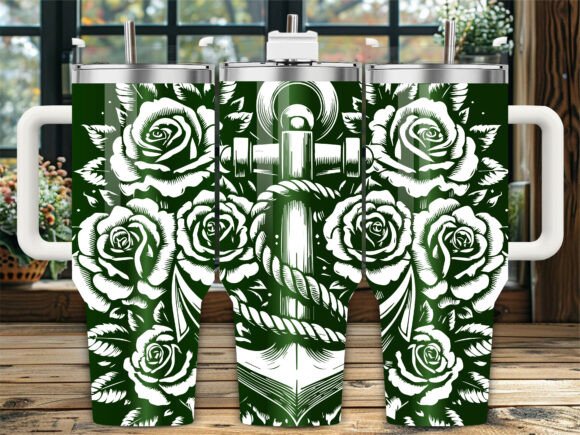 Rose Anchor Nautical