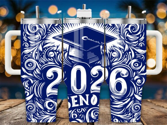 Senior 2026 Swirls: Graphics for Crafts
